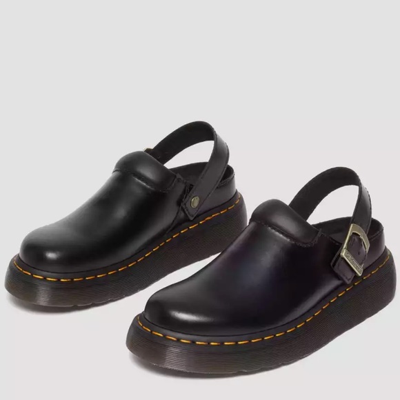 NEW Dr. Martens laketen atlas sling back Black mule clogs size 6 - Picture 2 of 11